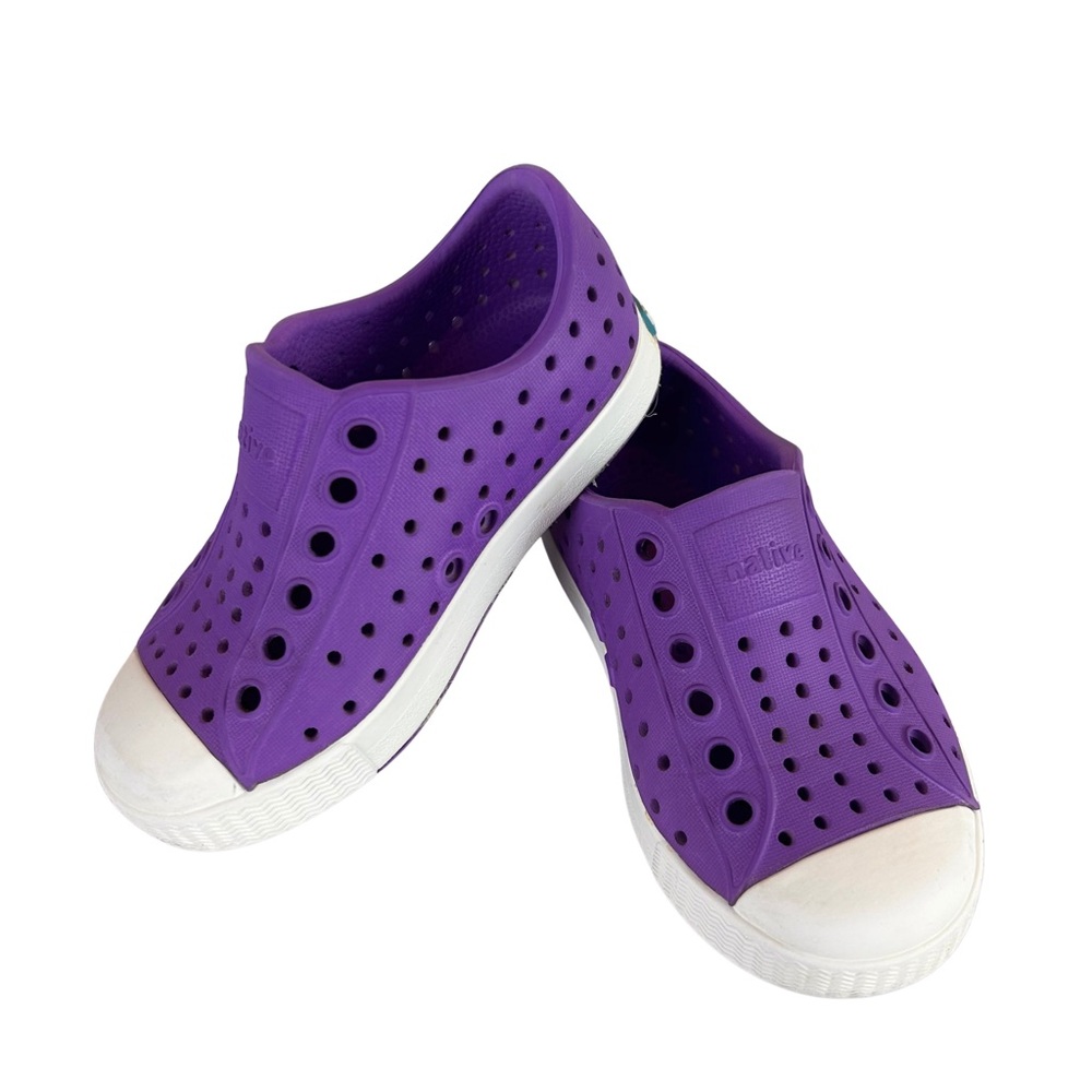 Native Jefferson Kids C6 Purple Slip On Waterproof Shoes